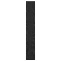 Produktbild för Bokskåp 8 nivåer 72 x 20 x 120,5 cm Konstruerat trä Svart Ek