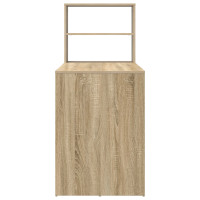 Produktbild för Skrivbord med hylla Sonoma-ek 113 x 54 x 120 cm Konstruerat trä