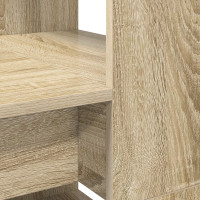 Produktbild för Skrivbord med hylla Sonoma-ek 113 x 54 x 120 cm Konstruerat trä