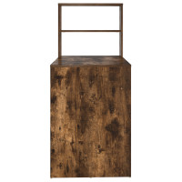 Produktbild för Skrivbord med hylla Rökt ek 113 x 54 x 120 cm Konstruerat trä