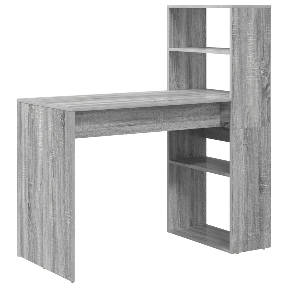 Produktbild för Skrivbord Grå Sonoma 113 x 54 x 120 cm Konstruerat trä