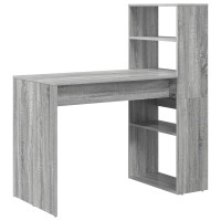 Produktbild för Skrivbord Grå Sonoma 113 x 54 x 120 cm Konstruerat trä