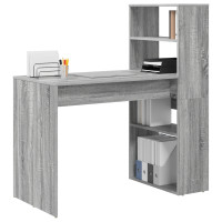Produktbild för Skrivbord Grå Sonoma 113 x 54 x 120 cm Konstruerat trä