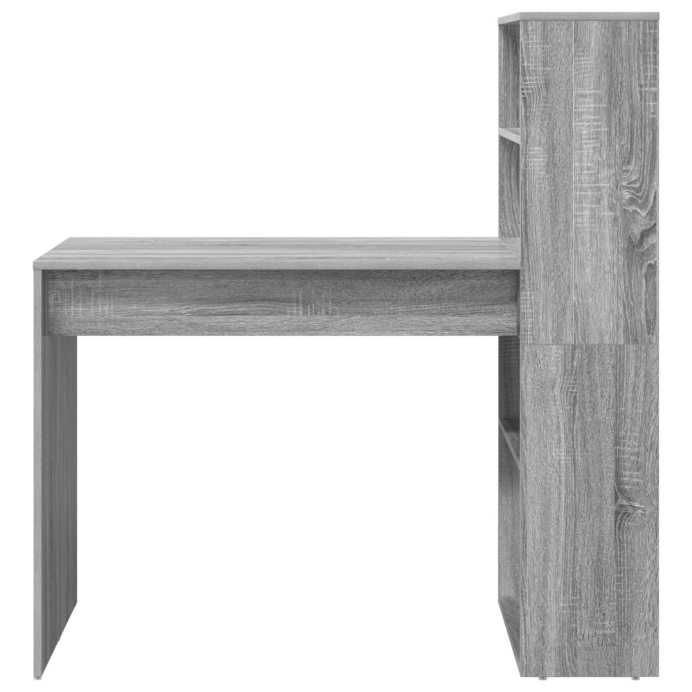 Produktbild för Skrivbord Grå Sonoma 113 x 54 x 120 cm Konstruerat trä