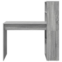 Produktbild för Skrivbord Grå Sonoma 113 x 54 x 120 cm Konstruerat trä