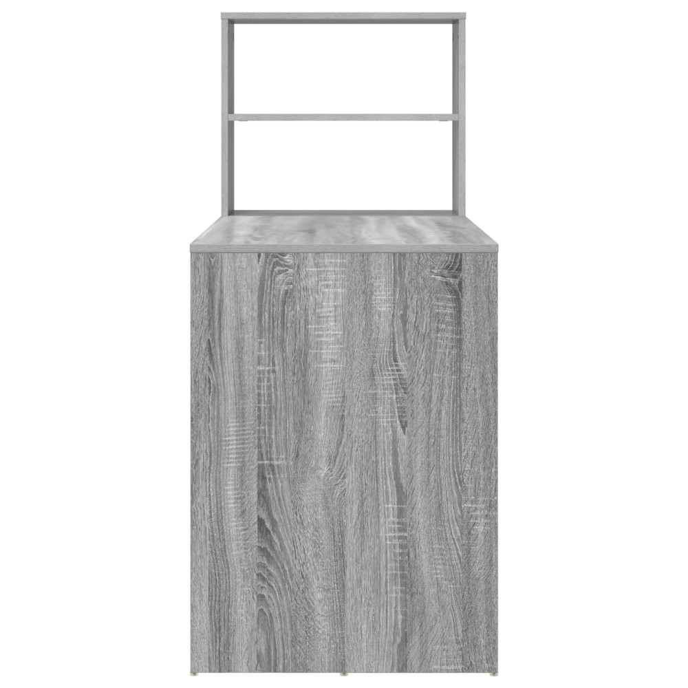 Produktbild för Skrivbord Grå Sonoma 113 x 54 x 120 cm Konstruerat trä