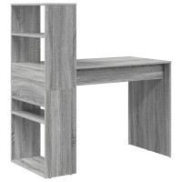 Produktbild för Skrivbord Grå Sonoma 113 x 54 x 120 cm Konstruerat trä
