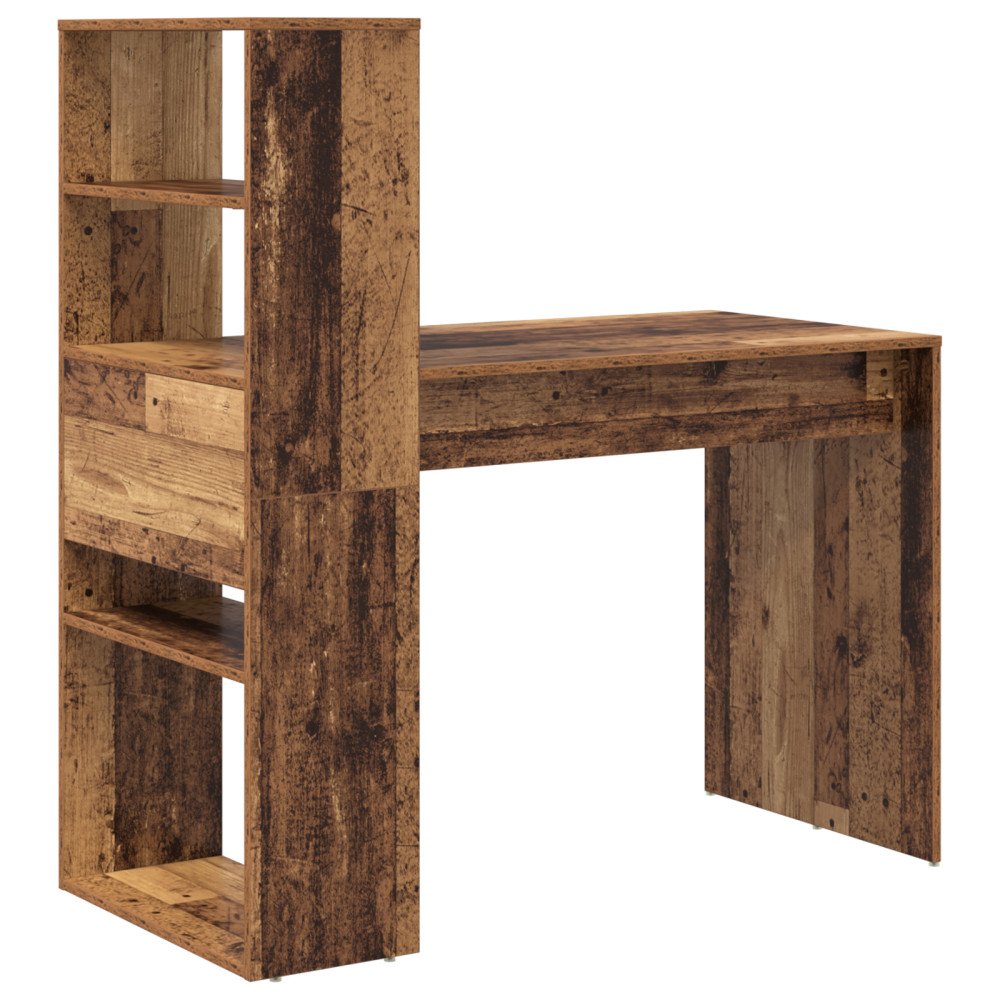 Produktbild för Skrivbord Gammalt trä 113 x 54 x 120 cm Konstruerat trä