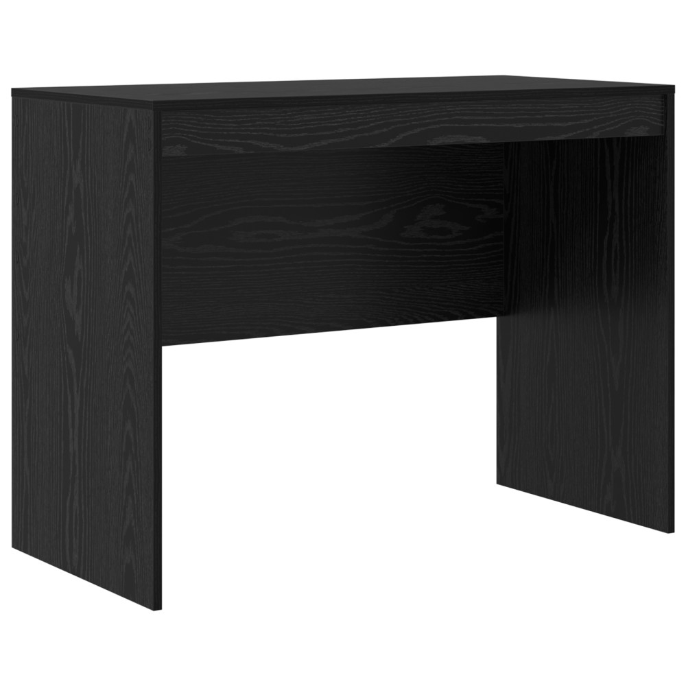 Produktbild för Skrivbord Svart Ek 100 x 50 x 76 cm