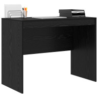 Produktbild för Skrivbord Svart Ek 100 x 50 x 76 cm