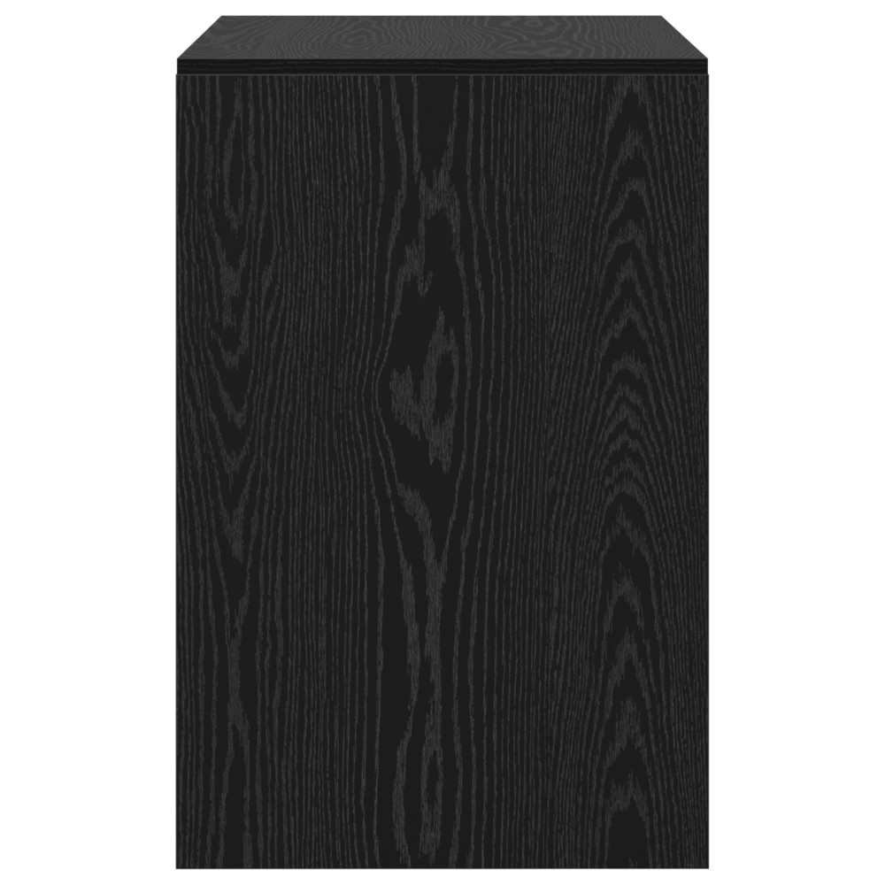 Produktbild för Skrivbord Svart Ek 100 x 50 x 76 cm