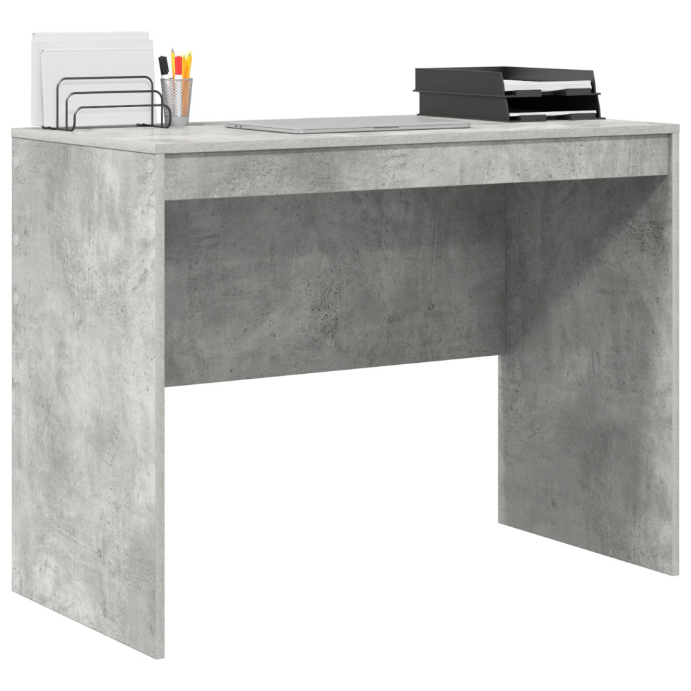 Produktbild för Skrivbord Betonggrå 100 x 50 x 76 cm
