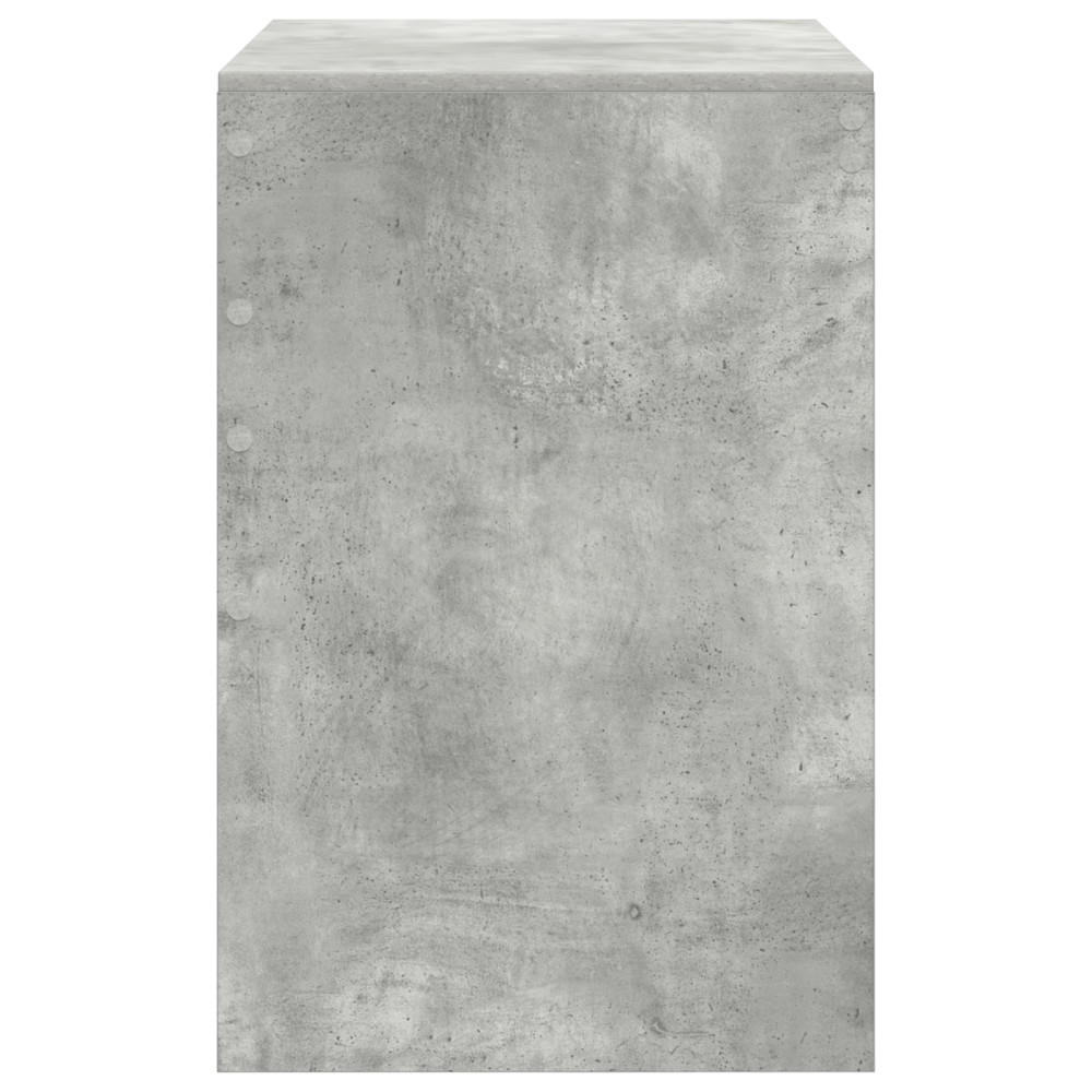 Produktbild för Skrivbord Betonggrå 100 x 50 x 76 cm