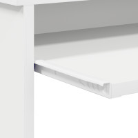 Produktbild för Skrivbord med låda Vit 120,5 x 44 x 88,5 cm Konstruerat trä