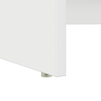 Produktbild för Skrivbord med låda Vit 120,5 x 44 x 88,5 cm Konstruerat trä