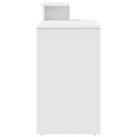 Produktbild för Skrivbord med låda Vit 120,5 x 44 x 88,5 cm Konstruerat trä