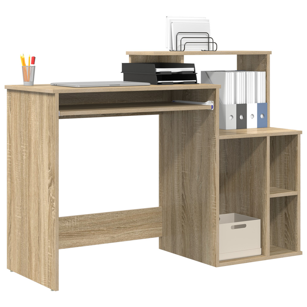 Produktbild för Skrivbord Sonoma-ek 120,5 x 44 x 88,5 cm Konstruerat trä