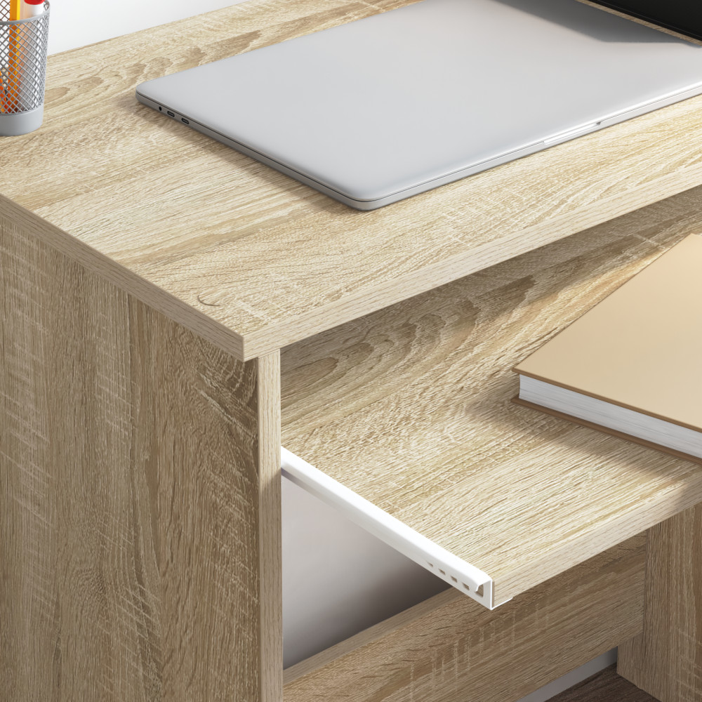 Produktbild för Skrivbord Sonoma-ek 120,5 x 44 x 88,5 cm Konstruerat trä