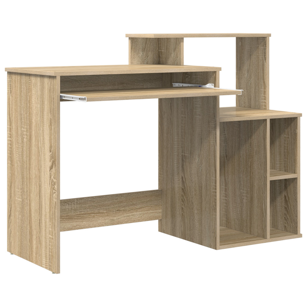 Produktbild för Skrivbord Sonoma-ek 120,5 x 44 x 88,5 cm Konstruerat trä