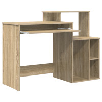 Produktbild för Skrivbord Sonoma-ek 120,5 x 44 x 88,5 cm Konstruerat trä