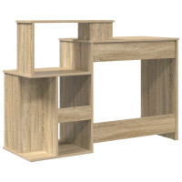 Produktbild för Skrivbord Sonoma-ek 120,5 x 44 x 88,5 cm Konstruerat trä