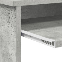 Produktbild för Skrivbord Betonggrå 120,5 x 44 x 88,5 cm Konstruerat trä
