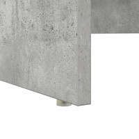 Produktbild för Skrivbord Betonggrå 120,5 x 44 x 88,5 cm Konstruerat trä