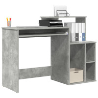 Produktbild för Skrivbord Betonggrå 120,5 x 44 x 88,5 cm Konstruerat trä