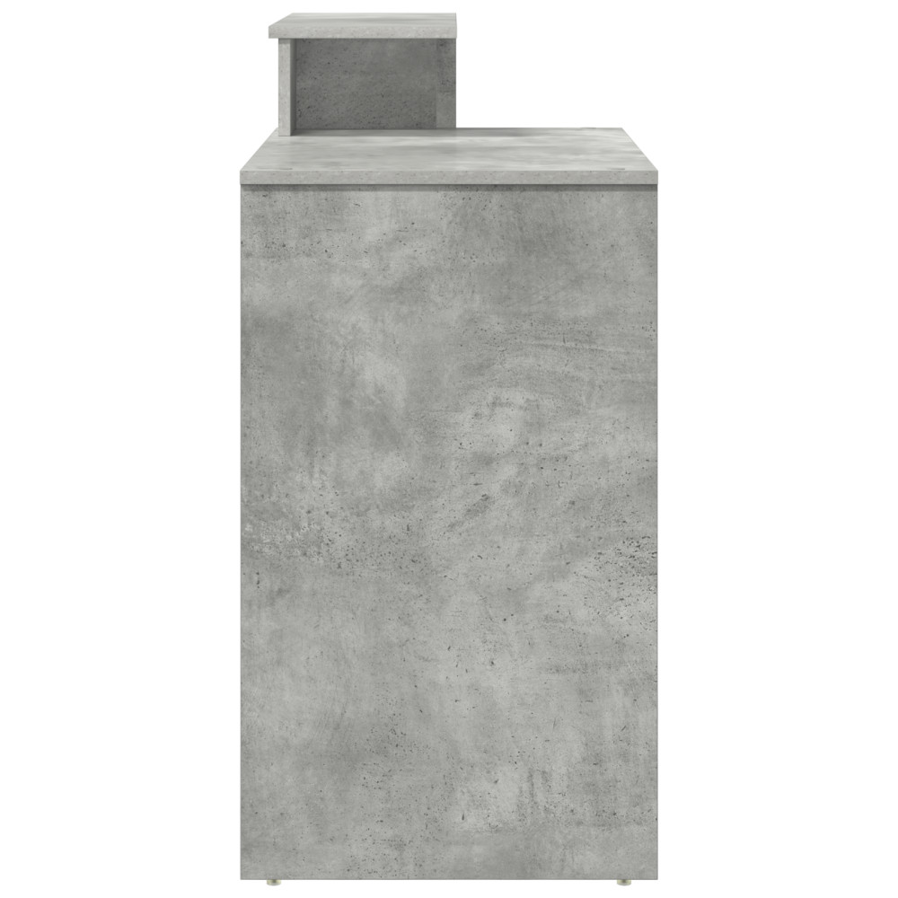Produktbild för Skrivbord Betonggrå 120,5 x 44 x 88,5 cm Konstruerat trä