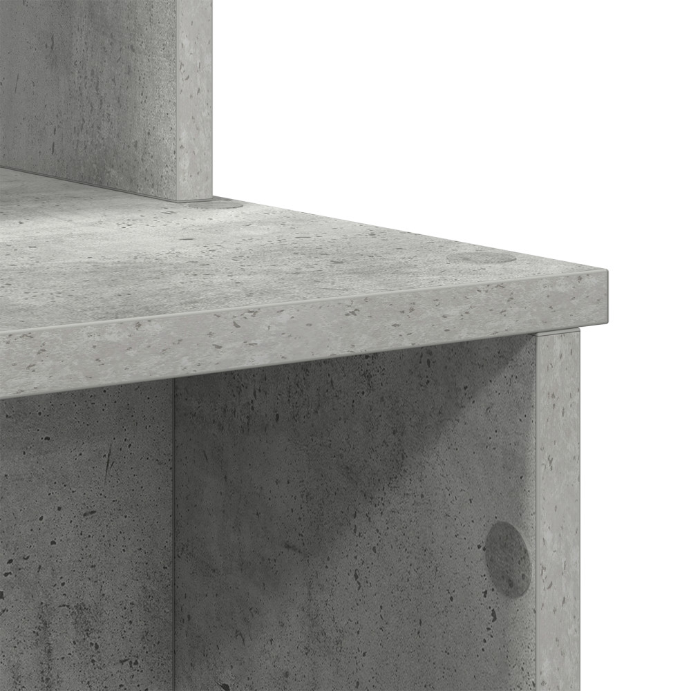 Produktbild för Skrivbord Betonggrå 120,5 x 44 x 88,5 cm Konstruerat trä