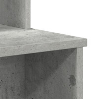 Produktbild för Skrivbord Betonggrå 120,5 x 44 x 88,5 cm Konstruerat trä