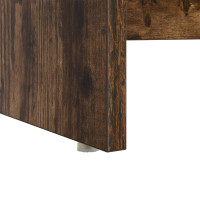 Produktbild för Skrivbord med låda Rökt ek 120,5 x 44 x 88,5 cm Konstruerat trä