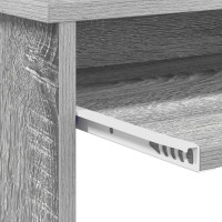 Produktbild för Skrivbord Grå Sonoma 120,5 x 44 x 88,5 cm Konstruerat trä