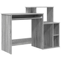 Produktbild för Skrivbord Grå Sonoma 120,5 x 44 x 88,5 cm Konstruerat trä