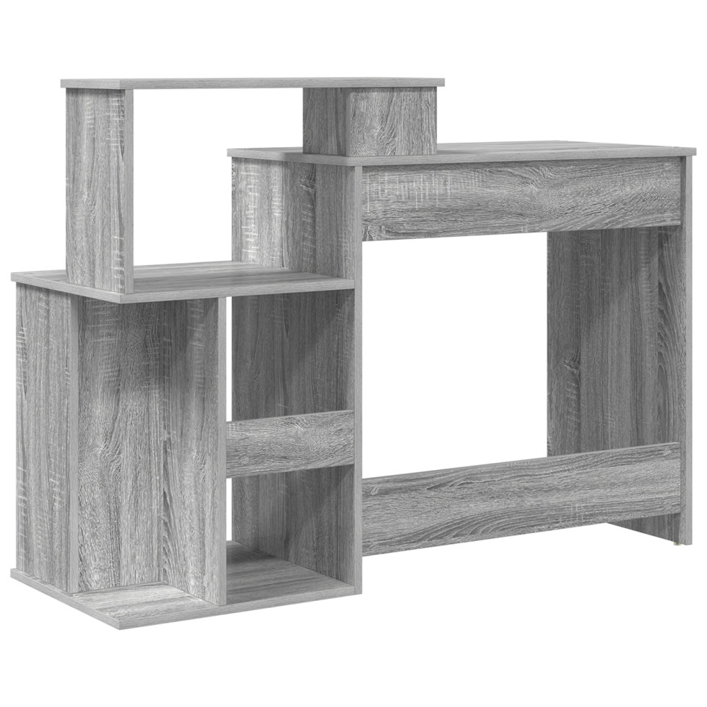 Produktbild för Skrivbord Grå Sonoma 120,5 x 44 x 88,5 cm Konstruerat trä