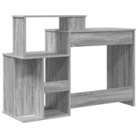 Produktbild för Skrivbord Grå Sonoma 120,5 x 44 x 88,5 cm Konstruerat trä