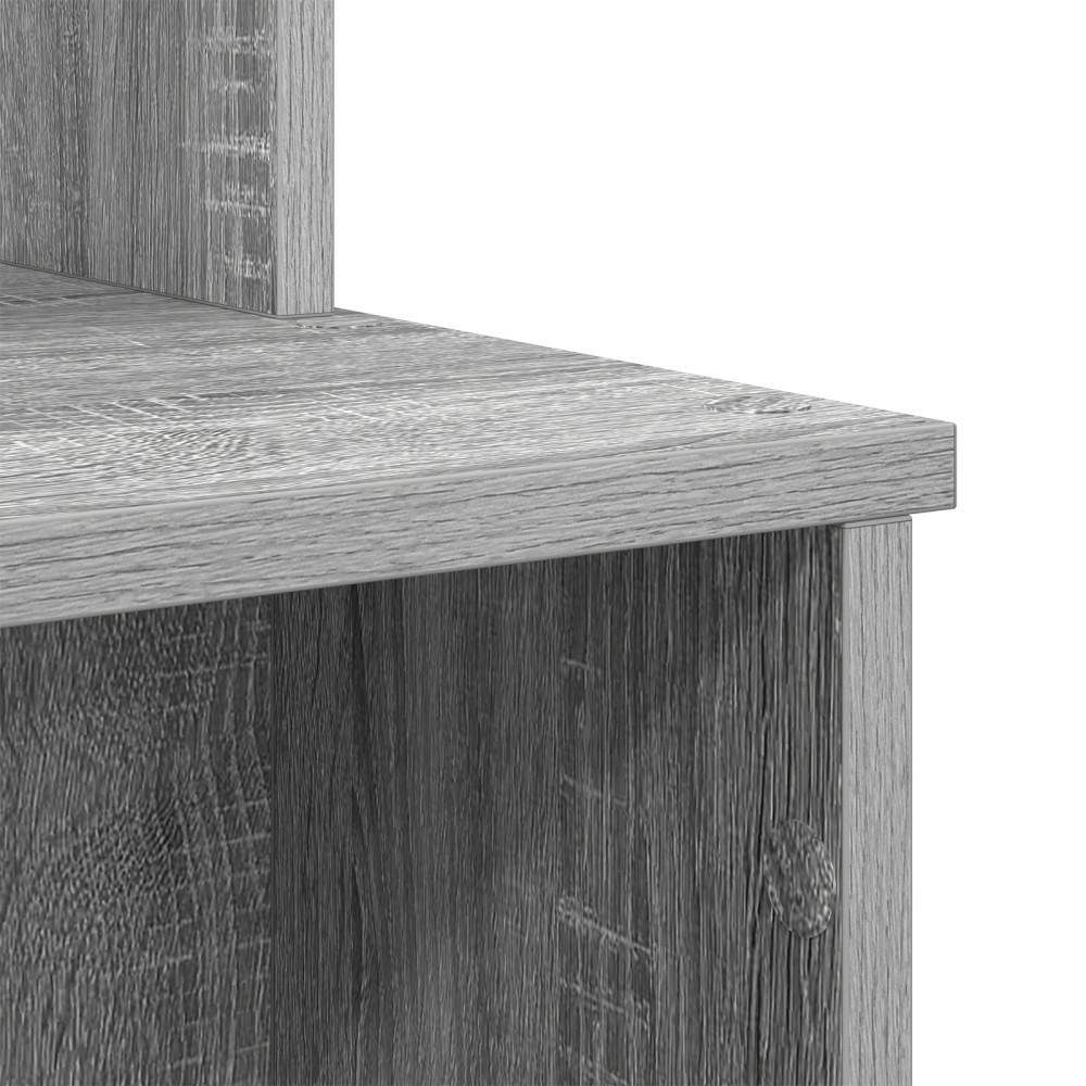 Produktbild för Skrivbord Grå Sonoma 120,5 x 44 x 88,5 cm Konstruerat trä