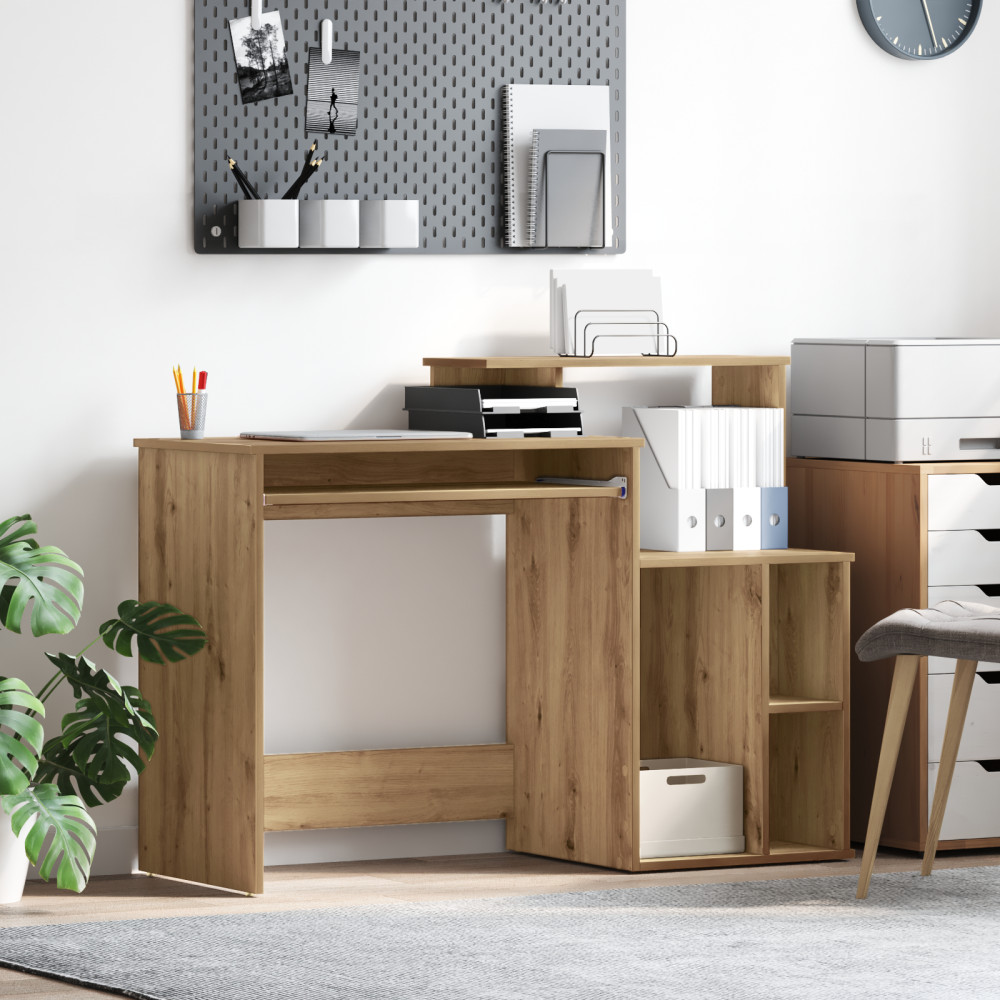 Produktbild för Skrivbord Artisan Ek 120,5 x 44 x 88,5 cm Konstruerat trä