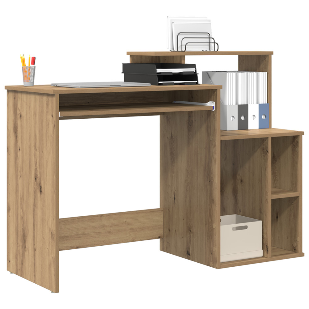 Produktbild för Skrivbord Artisan Ek 120,5 x 44 x 88,5 cm Konstruerat trä