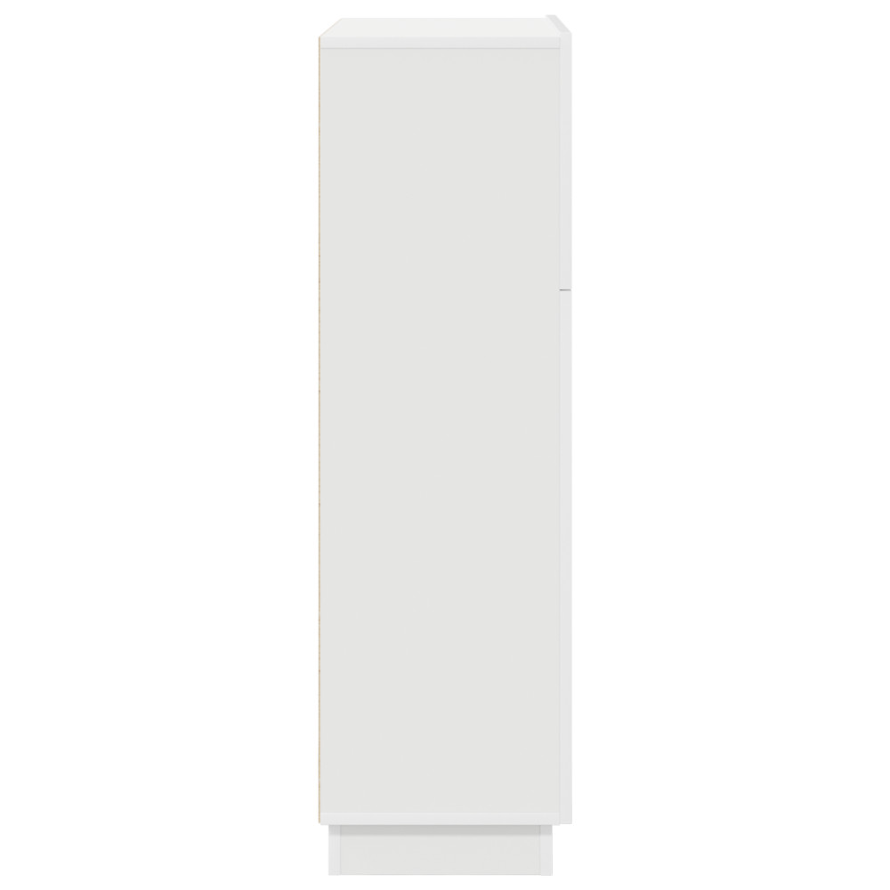 Produktbild för Skrivbord med hylla Vit 71.5 x 31.5 x 106.5 cm Konstruerat trä
