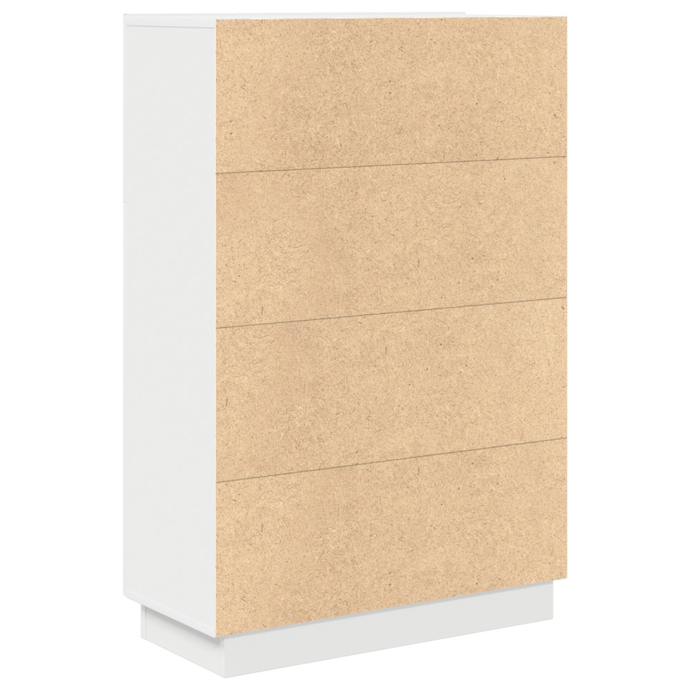 Produktbild för Skrivbord med hylla Vit 71.5 x 31.5 x 106.5 cm Konstruerat trä