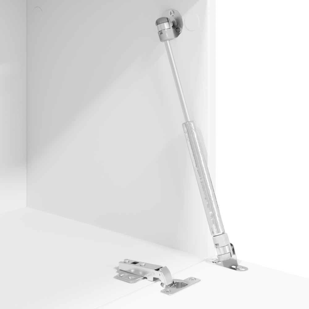 Produktbild för Skrivbord med hylla Vit 71.5 x 31.5 x 106.5 cm Konstruerat trä
