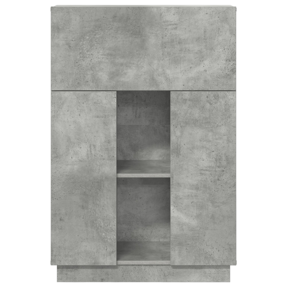 Produktbild för Skrivbord Betonggrå 71.5 x 31.5 x 106.5 cm Konstruerat trä