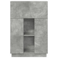 Produktbild för Skrivbord Betonggrå 71.5 x 31.5 x 106.5 cm Konstruerat trä