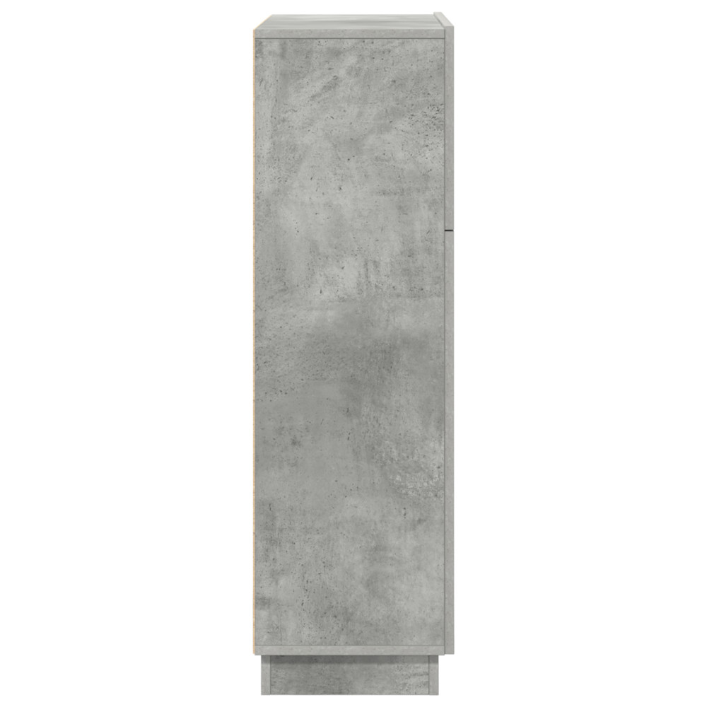 Produktbild för Skrivbord Betonggrå 71.5 x 31.5 x 106.5 cm Konstruerat trä