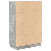 Produktbild för Skrivbord Betonggrå 71.5 x 31.5 x 106.5 cm Konstruerat trä