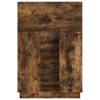 Produktbild för Skrivbord Rökt ek 71.5 x 31.5 x 106.5 cm Konstruerat trä