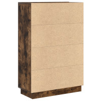 Produktbild för Skrivbord Rökt ek 71.5 x 31.5 x 106.5 cm Konstruerat trä