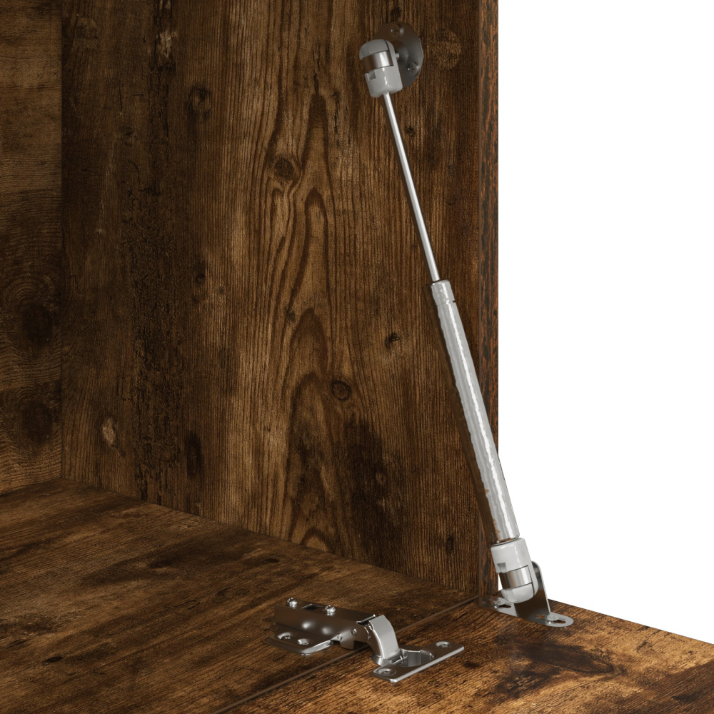 Produktbild för Skrivbord Rökt ek 71.5 x 31.5 x 106.5 cm Konstruerat trä