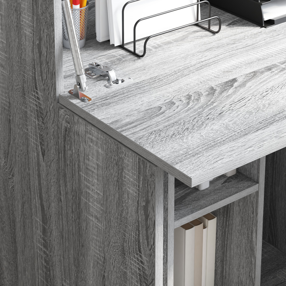 Produktbild för Skrivbord Grå Sonoma 71.5 x 31.5 x 106.5 cm Konstruerat trä